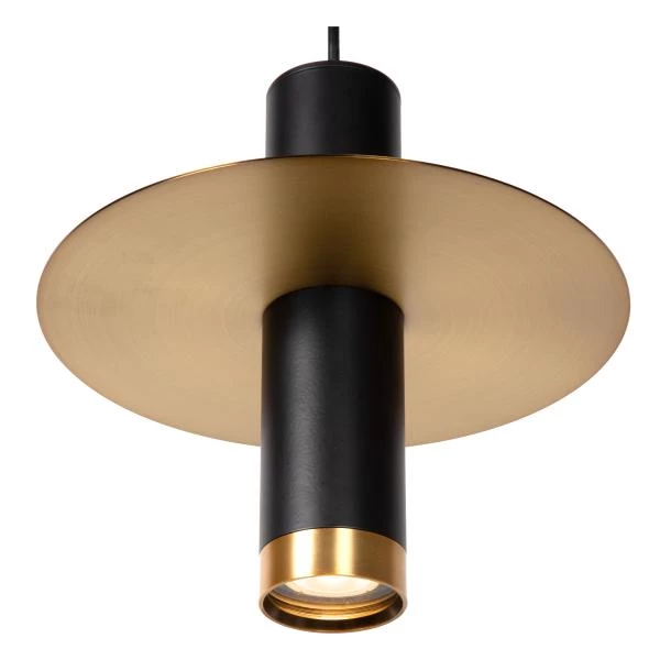 Lucide SELIN - Pendant light Bathroom - Ø 25 cm - 1xGU10 - IP44 - Black - detail 1